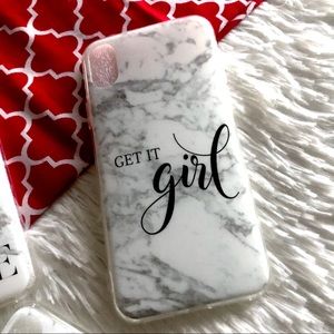 🔴3 for $12🔴 •Get it Girl• iPhone X Marble Case